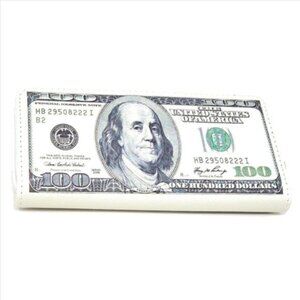 One Hundred Dollar Bill Wallet- Puffy Style- Gift Idea / Stocking Stuffer -NWT
